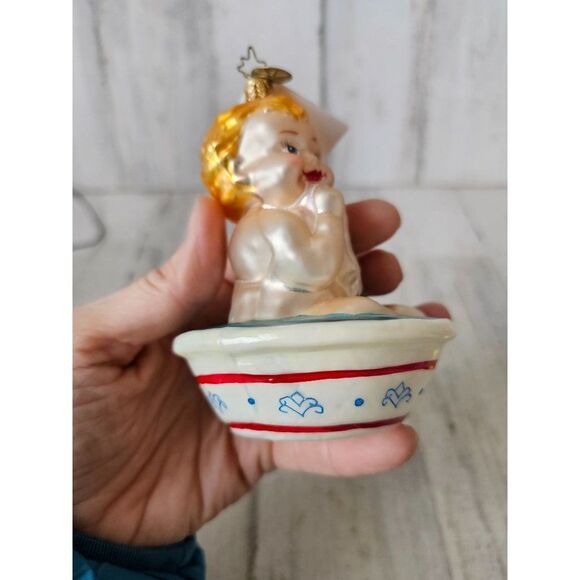 Radko bathing beauty baby cup RARE child ornament vintage 2003 Xmas tree - Picture 6 of 10